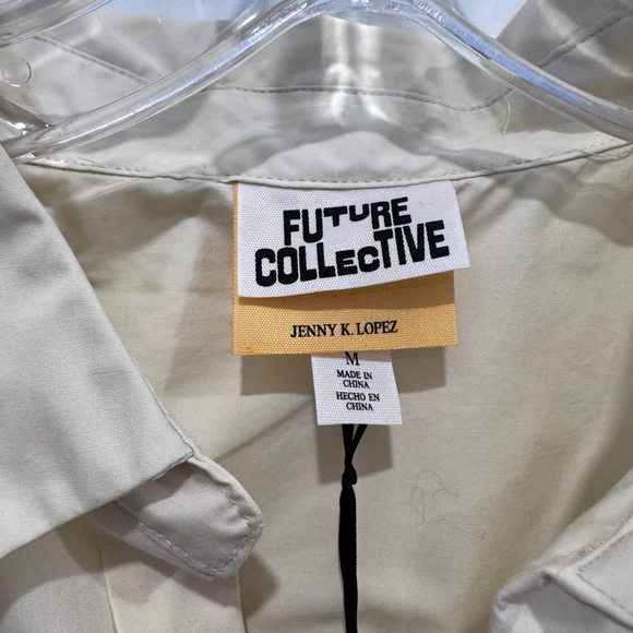 FUTURE COLLECTIVE WOMEN’S EYELET SHORT SLEEVE TOP - Picture 2 of 4